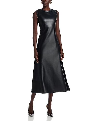 Area Stars Zera Faux Leather Dress