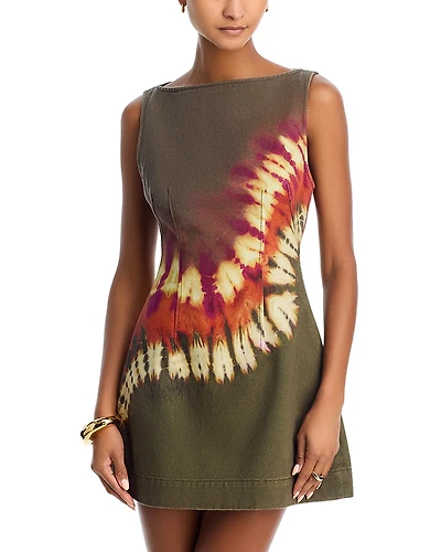 Alemais Denim Mini Dress