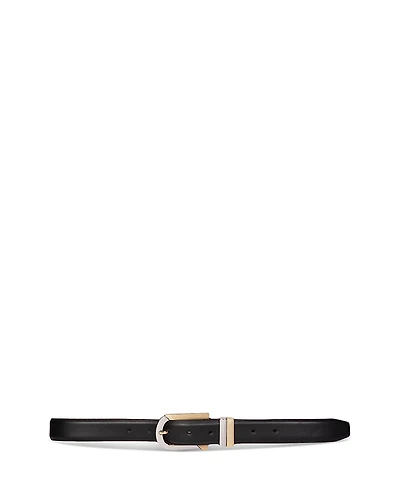 Black Suede Studio Women's Erin Rectangular Buckle Belt