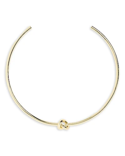 Shashi Knotted Structured Collar Necklace, 4.75