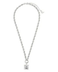 Sterling Forever Bess Cubic Zirconia Pendant Necklace, 16-18