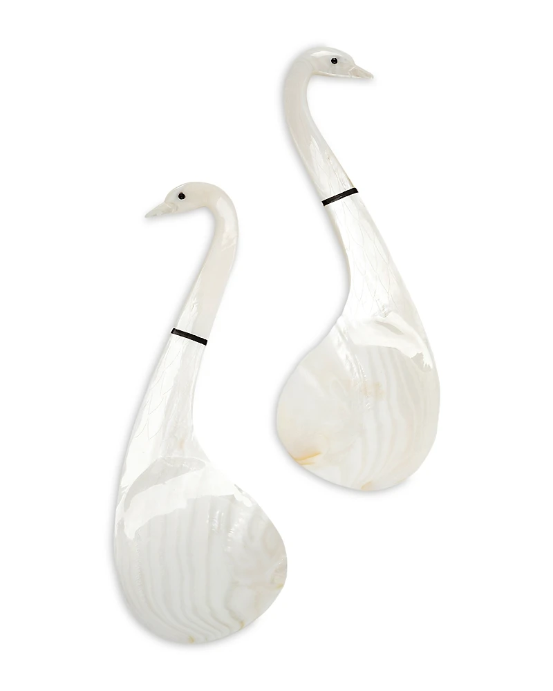 Gohar Mother of Pearl Salad Servers, Set of 2