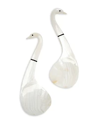 Gohar Mother of Pearl Salad Servers, Set of 2