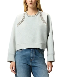 Pinko Minestra Embellished Crewneck Sweater