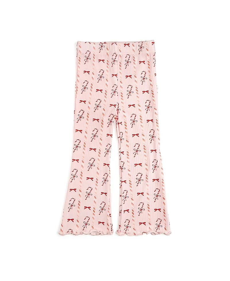 Sweet Wink Girls' Candy Cane Lane Christmas Flare Legging - Baby, Little Kid