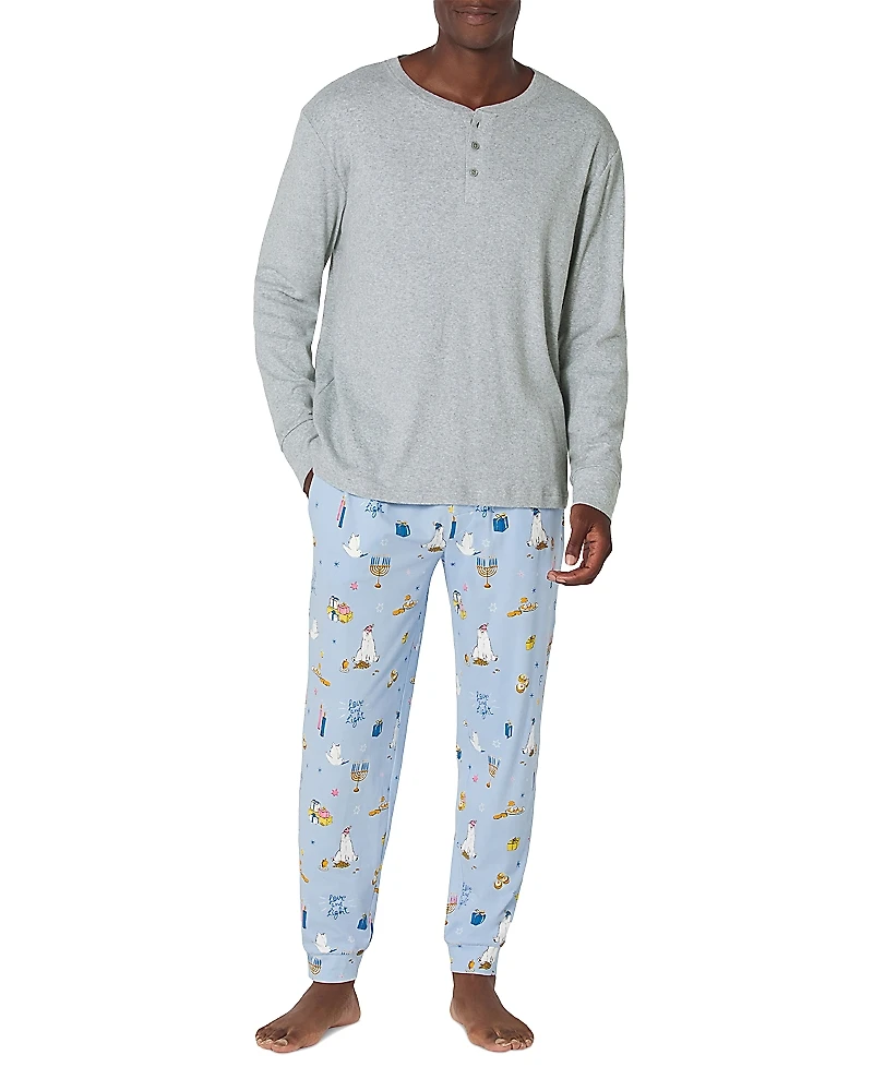 BedHead Pajamas Long Sleeve Henley & Jogger Pajama Set
