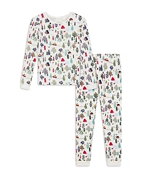 BedHead Pajamas Unisex Printed Long Sleeved Pajama Set, Little Kid, Big Kid - Exclusive