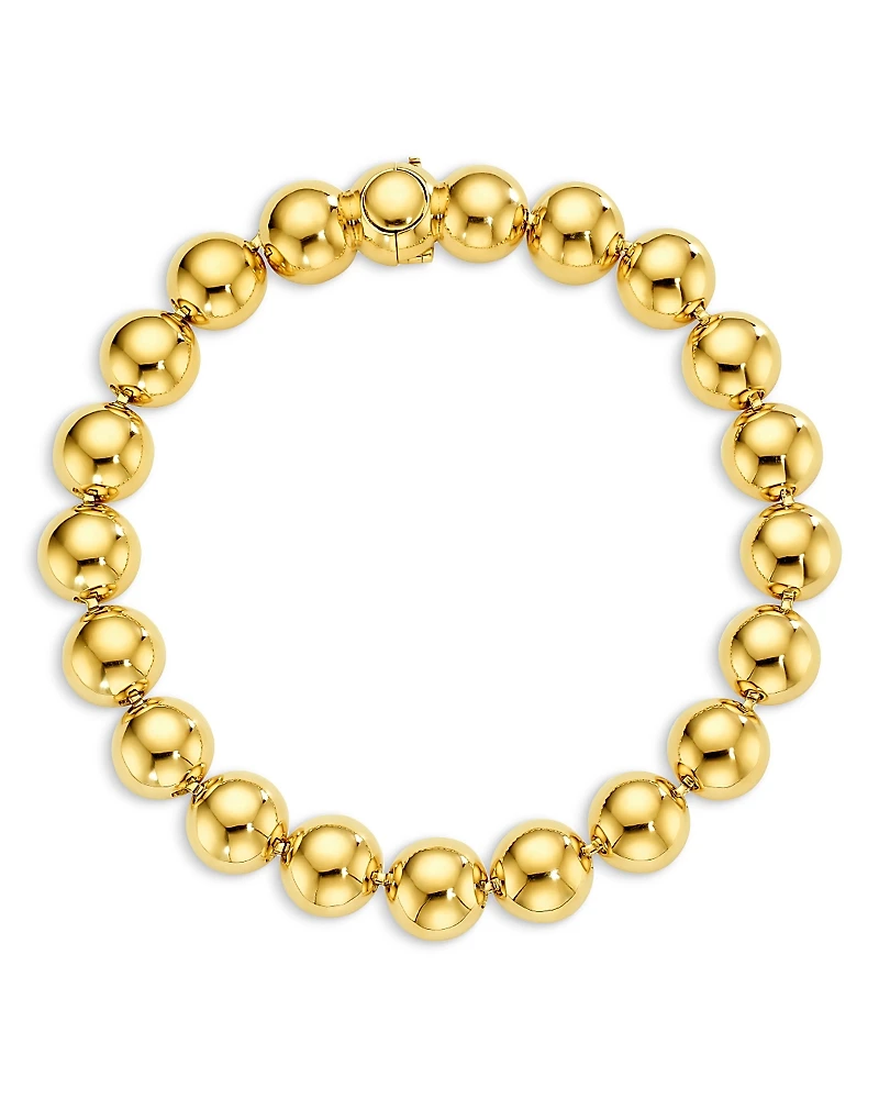 Cadar 18K Yellow Gold Pysche Bead Link Bracelet