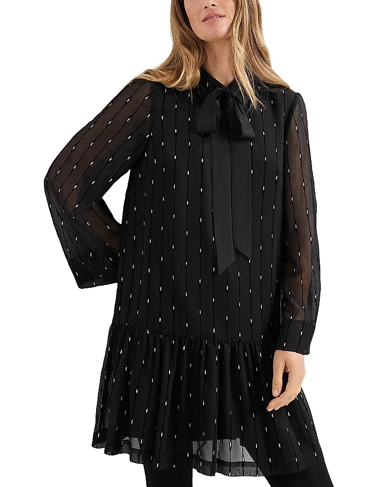 Phase Eight Tessa Glitter Mini Dress