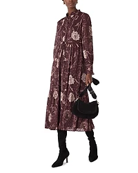 Whistles Pleated Midi Dress