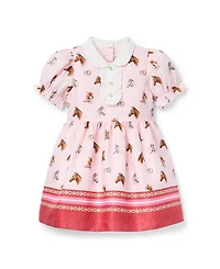 Janie and Jack Girls' The Signature Equestrian Dress - Baby, Little Kid, Big Kid