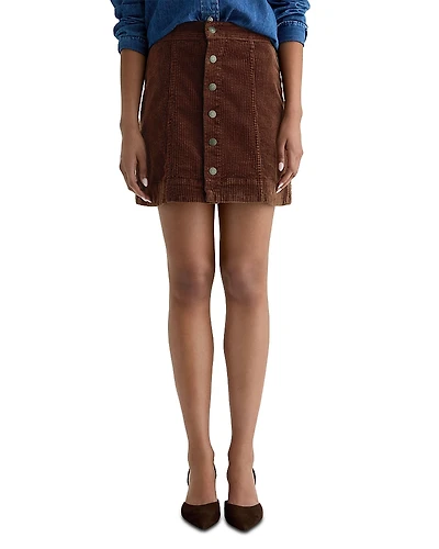 Ag Evie Corduroy A Line Mini Skirt