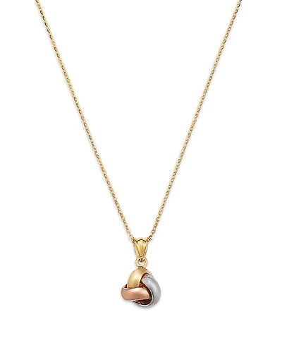Bloomingdale's Fine Collection Love Knot Pendant Necklace