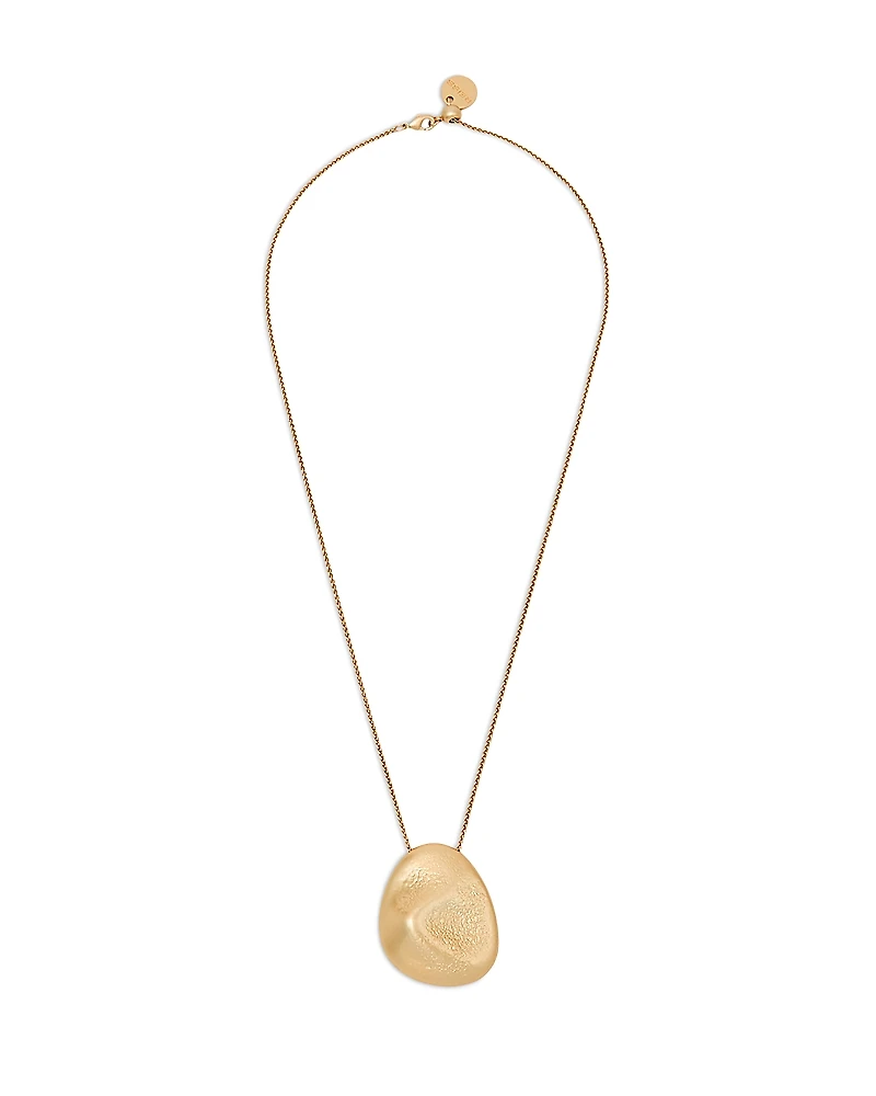 Reiss Perdita Sculptural Nugget Pendant Necklace, 20.1