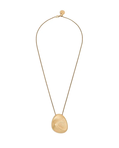 Reiss Perdita Sculptural Nugget Pendant Necklace, 20.1