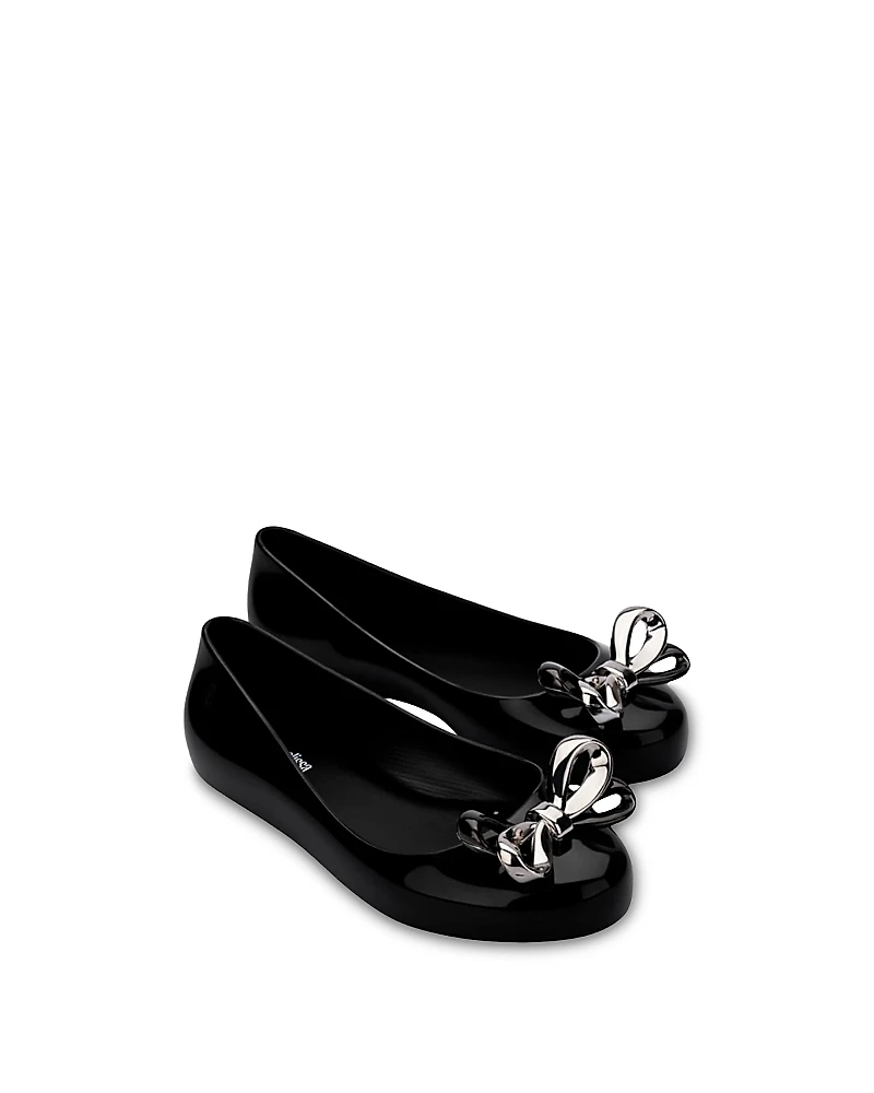 Mini Melissa Girls' Sweet Love Glam Ballet Flats - Toddler, Little Kid, Big Kid