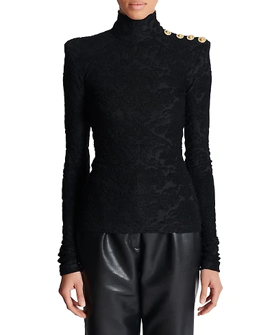 Balmain Baroque Pattern Long Sleeved Top