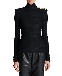 Balmain Baroque Pattern Long Sleeved Top