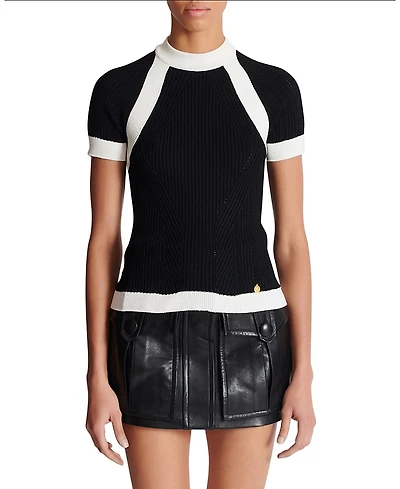 Balmain Short-Sleeved Knit Top