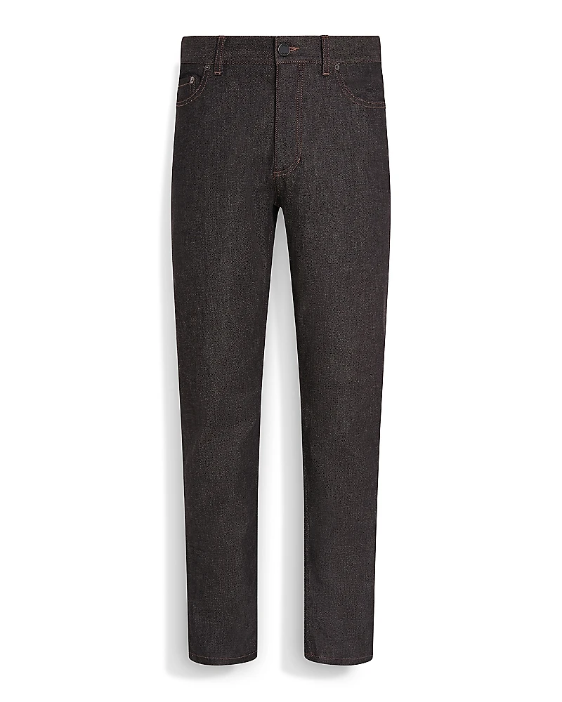 Zegna Stretch Cotton & Cashmere Roccia Jeans