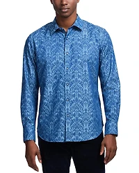 Robert Graham Highland Cotton Blend Button Down Shirt