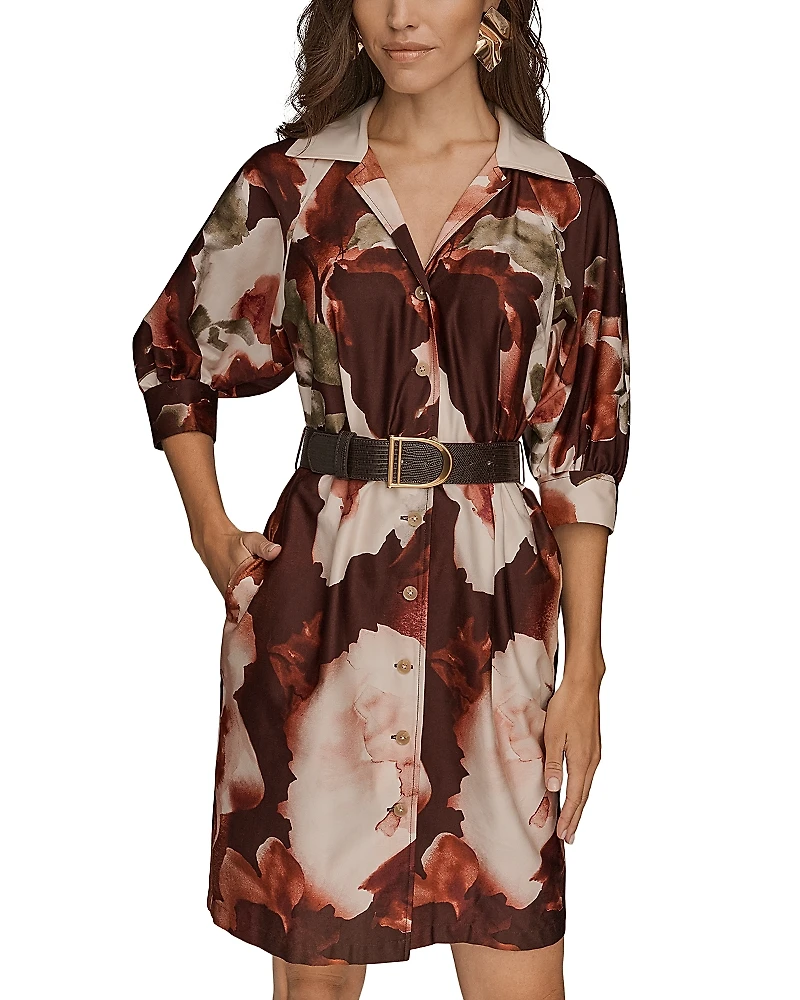 Donna Karan Belted Shirtdress