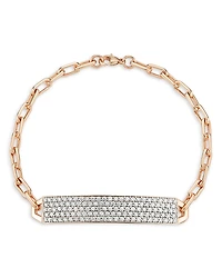 Walters Faith 18K Rose Gold Carrington Diamond Pave Id Bracelet