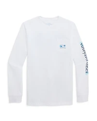 Vineyard Vines Boys' Yeti Whale Spotting Pocket Tee - Little Kid, Big Kid