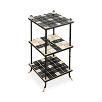 MacKenzie-Childs Mad for Plaid 3 Tier Table