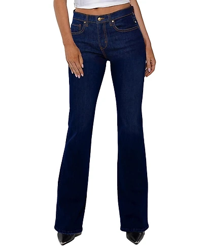 Rudes Denim High Rise Isabella Mini Flare Jeans