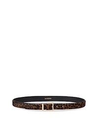 Sandro Women's Animal Print Calf Hair Belt
