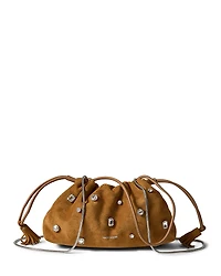 Veronica Beard Small Crystal & Suede Bag