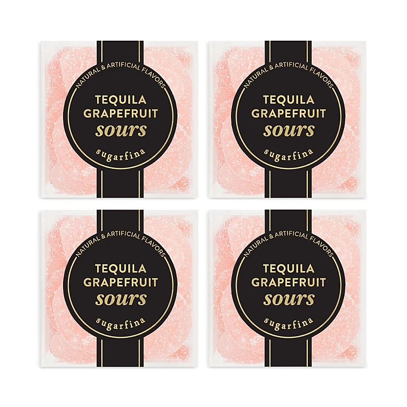 Sugarfina Tequila Grapefruit Sours 4 Piece Kit