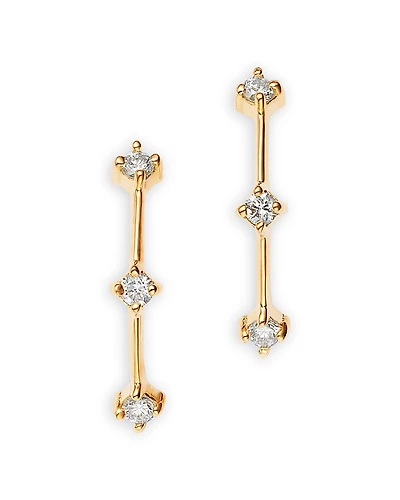 Zoe Chicco 14K Yellow Gold Prong Diamonds Diamond Arc Drop Earrings
