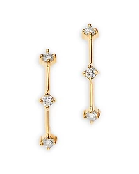 Zoe Chicco 14K Yellow Gold Prong Diamonds Diamond Arc Drop Earrings