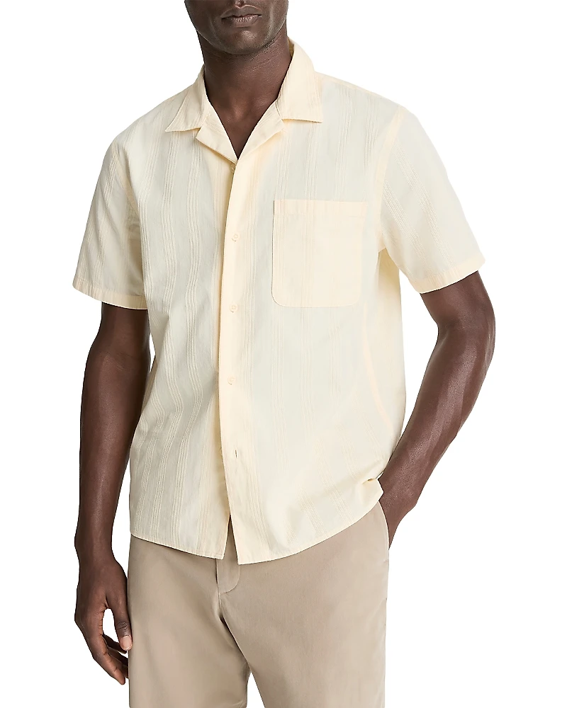 Vince Printed Short Sleeve Camp Shirt
