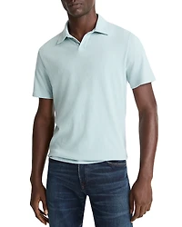 Vince Short Sleeve Loose Knit Polo Shirt