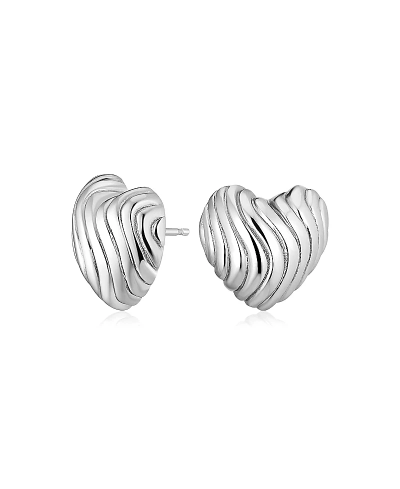 Oradina Sterling Silver Love Language Studs