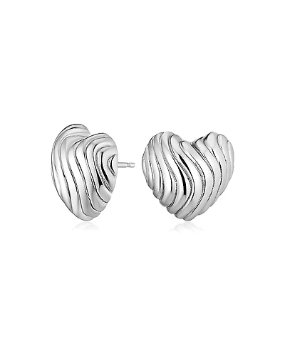 Oradina Sterling Silver Love Language Studs
