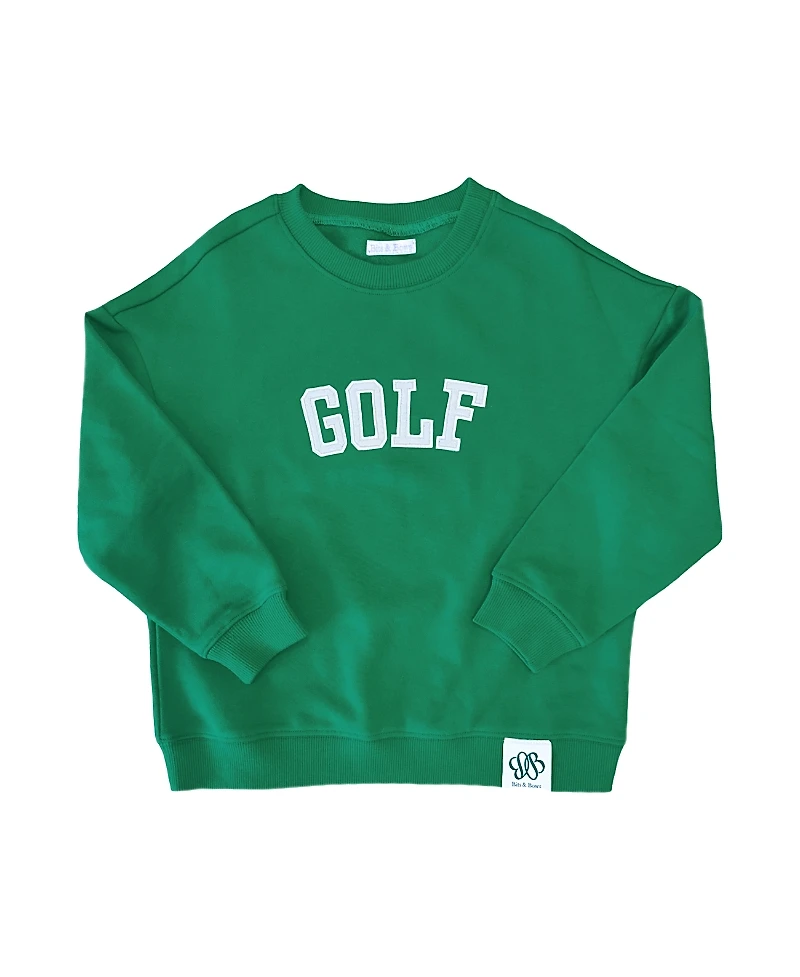Bits & Bows Unisex Kids Golf Cotton Crewneck Sweatshirt - Baby