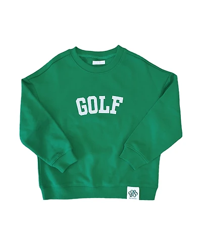 Bits & Bows Unisex Kids Golf Cotton Crewneck Sweatshirt - Baby