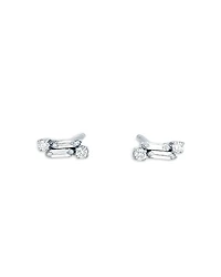 Suzanne Kalan Classic Mixed Diamond Stud Earrings