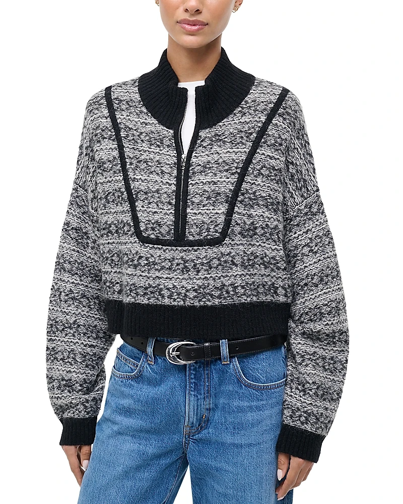 Staud Cropped Hampton Sweater