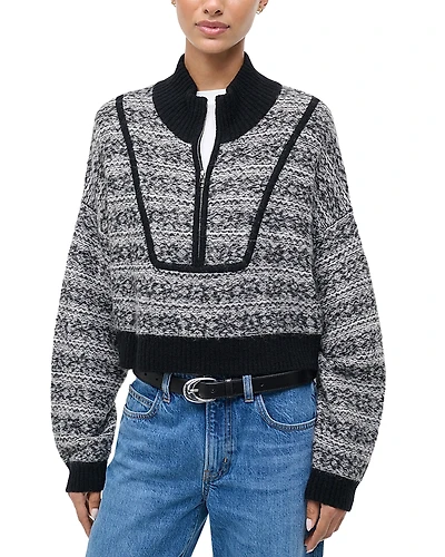 Staud Cropped Hampton Sweater