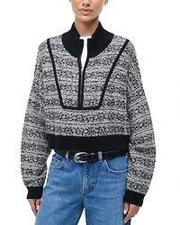Staud Cropped Hampton Sweater