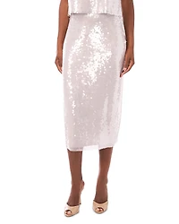 1.state Sequinned Column Skirt