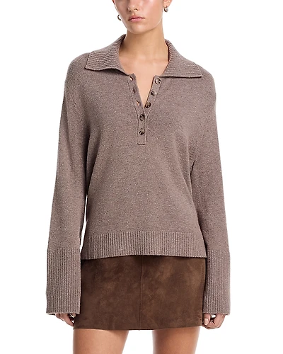 525 Luca Bell Sleeve Polo Sweater