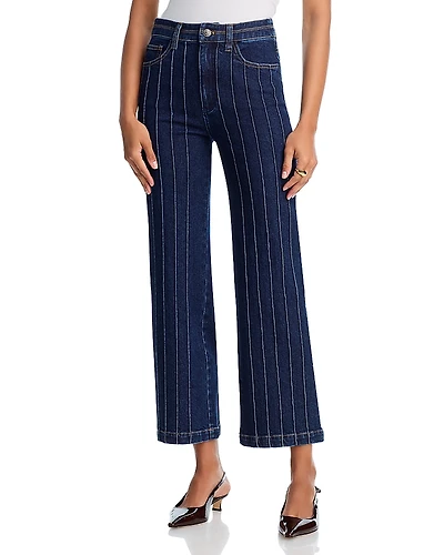 Cinq a Sept Denim Pintuck Camen High Rise Jeans