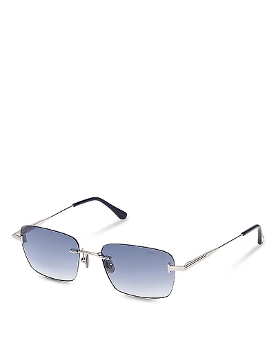 Tom Ford Jake Rectangular Sunglasses, 54mm
