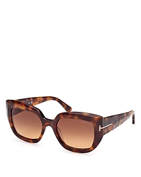 Tom Ford Saltzman Butterfly Sunglasses, 53mm